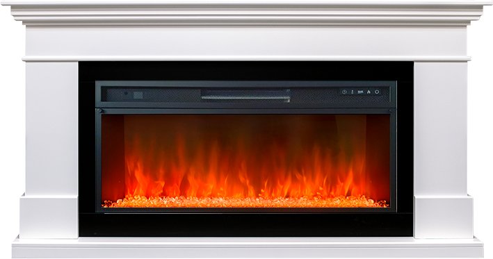 Каминокомплект California - Белый (Высота 850 мм) с очагом Vision 42 LED. Royal Flame купить в Москве
