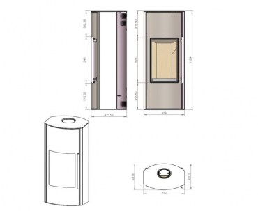 Дровяная печь EMBER SKI-356 A